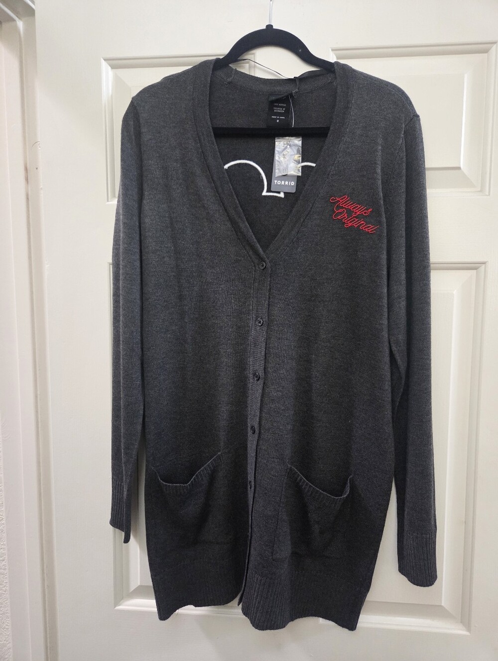 Torrid Disney Mickey Mouse Embroidered Cardigan